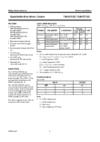 浏览型号74AHCT125的Datasheet PDF文件第2页