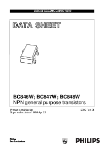 浏览型号BC847W的Datasheet PDF文件第1页