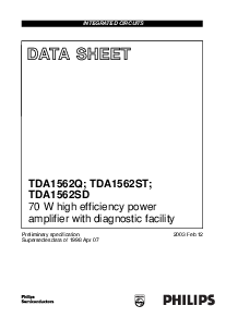 浏览型号TDA1562SD的Datasheet PDF文件第1页