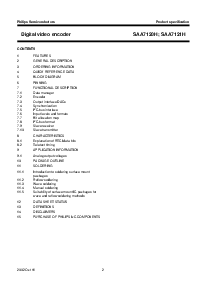 浏览型号SAA7121H的Datasheet PDF文件第2页