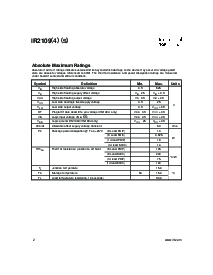 浏览型号IR2109(4) (S)的Datasheet PDF文件第2页