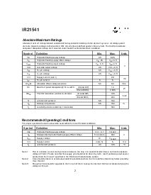 浏览型号IR21541的Datasheet PDF文件第2页