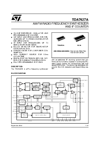 浏览型号TDA7427AD1的Datasheet PDF文件第1页