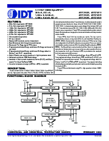 浏览型号IDT72V251的Datasheet PDF文件第1页