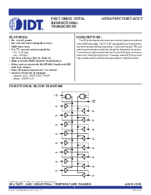 浏览型号IDT74FCT245AT的Datasheet PDF文件第1页