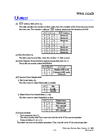 浏览型号W941232AD的Datasheet PDF文件第23页