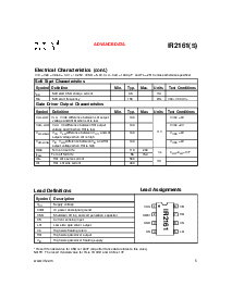 浏览型号IR2161的Datasheet PDF文件第5页