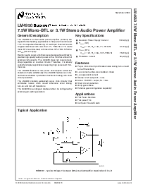 浏览型号LM4950的Datasheet PDF文件第1页