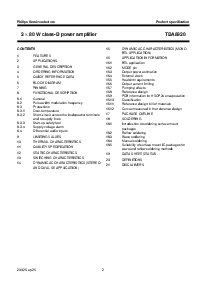 浏览型号TDA8920的Datasheet PDF文件第2页