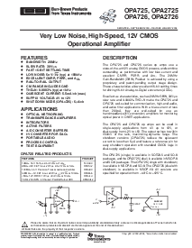 浏览型号OPA2725的Datasheet PDF文件第1页