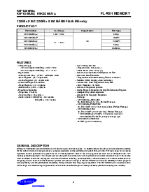 浏览型号K9F1G08U0A的Datasheet PDF文件第3页