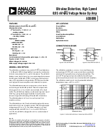 浏览型号AD8099ARDZ-REEL的Datasheet PDF文件第1页