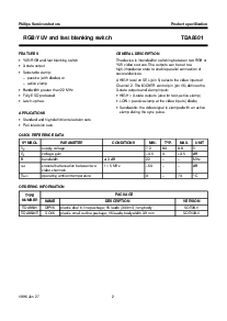 浏览型号TDA8601的Datasheet PDF文件第2页