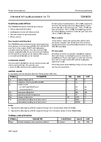 浏览型号TDA9859的Datasheet PDF文件第5页