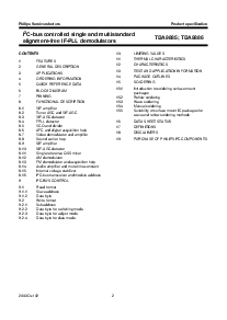 浏览型号TDA9886TS/V4的Datasheet PDF文件第2页