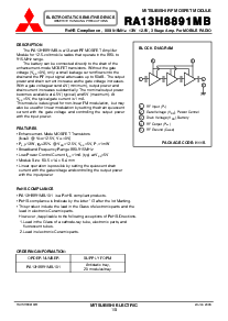 浏览型号RA13H8891MB的Datasheet PDF文件第1页