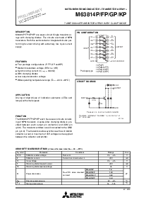 浏览型号M63814GP的Datasheet PDF文件第1页