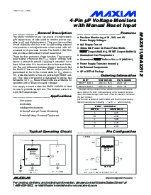 浏览型号MAX811T的Datasheet PDF文件第1页