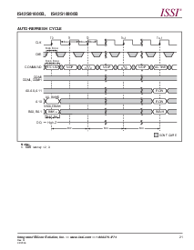 浏览型号IS42S16800B的Datasheet PDF文件第21页