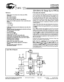 浏览型号CY7C4281V-10JXC的Datasheet PDF文件第1页
