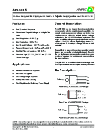 浏览型号APL1085的Datasheet PDF文件第1页
