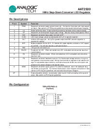 浏览型号AAT2500的Datasheet PDF文件第2页