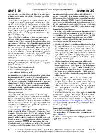 浏览型号ADSP-2196的Datasheet PDF文件第6页