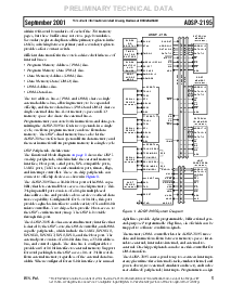 浏览型号ADSP-2195的Datasheet PDF文件第5页