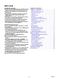 浏览型号ADSP-2191M的Datasheet PDF文件第2页