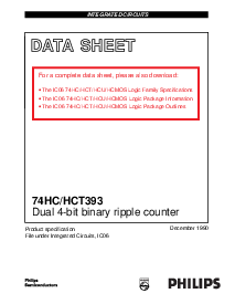 浏览型号74HC393N的Datasheet PDF文件第1页