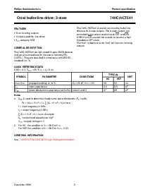 浏览型号74HCT541N的Datasheet PDF文件第2页