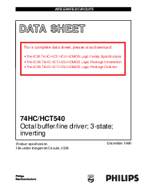 浏览型号74HC540N的Datasheet PDF文件第1页