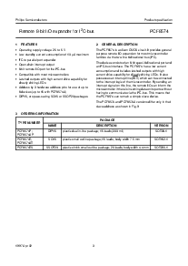 浏览型号PCF8574TS的Datasheet PDF文件第3页