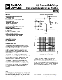 浏览型号AD628AR的Datasheet PDF文件第1页
