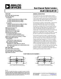 浏览型号ADUM1201BR的Datasheet PDF文件第1页