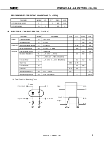 浏览型号PS7522L-1A-E3的Datasheet PDF文件第5页