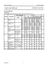 浏览型号74AHC00PWDH的Datasheet PDF文件第5页