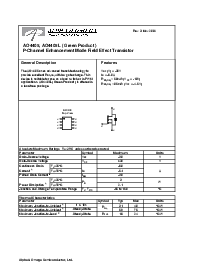 浏览型号AO4405的Datasheet PDF文件第1页