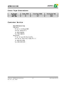 浏览型号APM3023NUC-TR的Datasheet PDF文件第12页