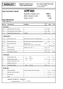 浏览型号ARF260的Datasheet PDF文件第1页