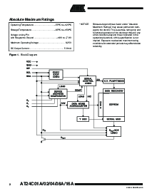 浏览型号AT24C04-10PI-2.5的Datasheet PDF文件第2页