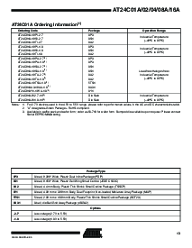 浏览型号AT24C04-10SC的Datasheet PDF文件第13页