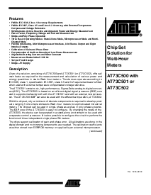 浏览型号AT73C501的Datasheet PDF文件第1页