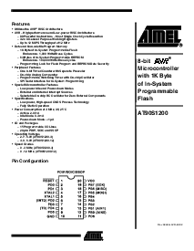 浏览型号AT90S1200-12PC的Datasheet PDF文件第1页