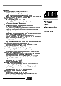浏览型号AT91RM9200-CI-002的Datasheet PDF文件第1页