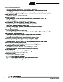 浏览型号AT91SAM9261的Datasheet PDF文件第2页