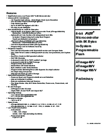浏览型号ATmega88V-10AI的Datasheet PDF文件第1页