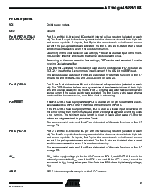 浏览型号ATMEGA88V的Datasheet PDF文件第5页