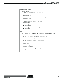 浏览型号ATmega48V-10MI的Datasheet PDF文件第21页