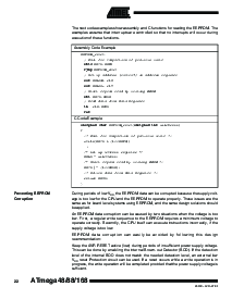 浏览型号ATmega48V-10MI的Datasheet PDF文件第22页